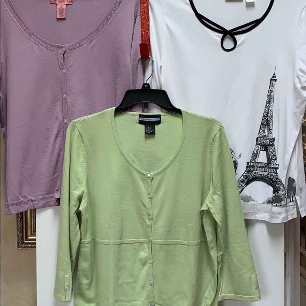 3 beautiful shirts, smoke & pet free home